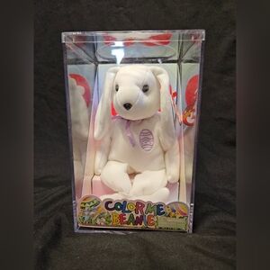 NIB TY Beanie Babies 10 Years 2003 Vintage Y2K Easter Color Me Beanie Bunny